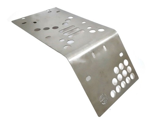 Pour Royal Enfield Interceptor 650cc Protection De Carter Aluminium Fini Argenté - Photo 3/9