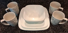 Corelle Vitrelle Royal Lines Dishes - Large Plates, Small Plates, Bowls, Cups