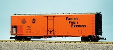 USA Trains R16709 G PACIFIC FRUIT EXPRESS SP/UP 50' refrigerador mecánico, NARANJA