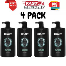 4 Pack Axe Apollo Refreshing Daily Use Men's Body Wash, Sage Cedarwood, 32 Oz