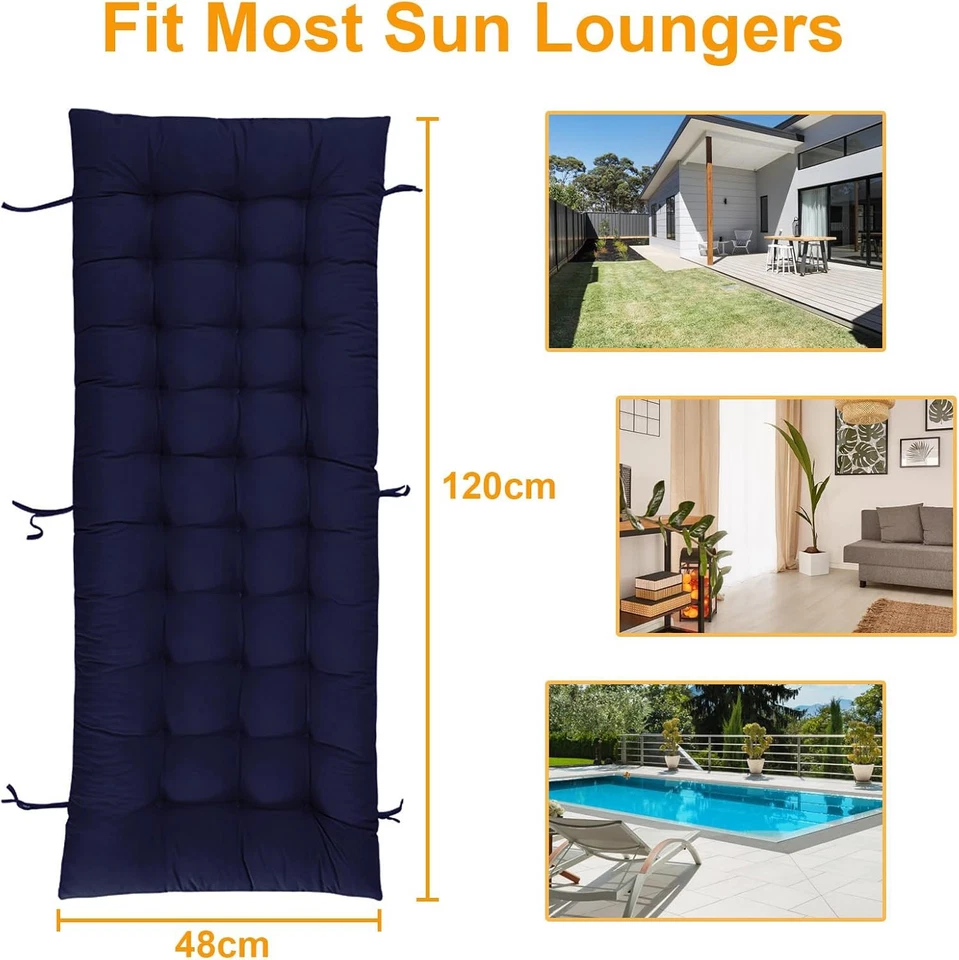 Rocking Chair Cushion, Fade-Resistant Patio Chair Cushions, Tufted Chair Pads US - Image 3 of 4