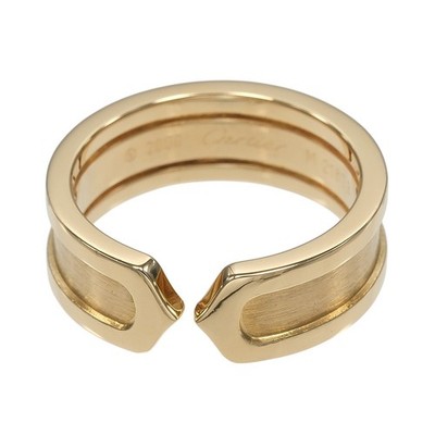 CARTIER 2C Ring K18 Pink Gold #6.0(US Size) 7.64g Women | eBay