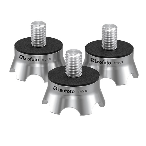 Leofoto TFC-US TFS-US TFS-US-L 3er Set Krallen/Gummi/Spike Füße 3/8" Gewinde - Bild 2 von 22