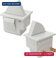 2Pcs Refrigerator Door Light Switch 2 Feet Compatible for GE Whirlpool, Maytag,