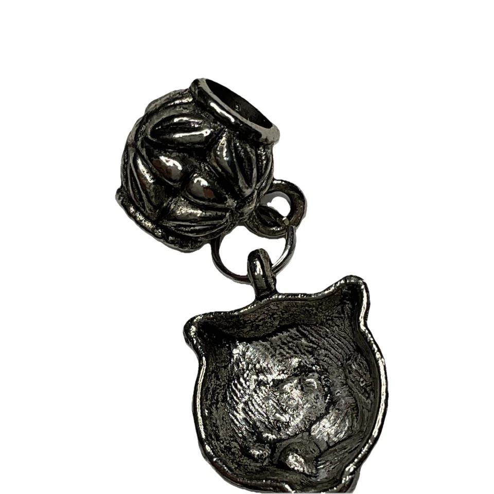 Berloque de contas penduradas animal tigre de Bengala tom prata serve para pulseira europeia - Imagem 4 de 4