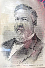 1881 31  engravings President from LIFE OF PRESIDENT GARFIELD  WM. RALSTON BALCH