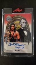 Marketplace image: Brett Hitman Hart Auto Leaf 2026 Presidents Day 1/1 RWB Vinyl Superfractor WWE