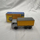 Vintage MATCHBOX LESNEY #47 Silver  D.A.F. TIPPER CONTAINER TRUCK DAF