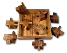 The Ziggurat Square Brain Teaser | Extremely Difficult Wood Puzzle for Adults