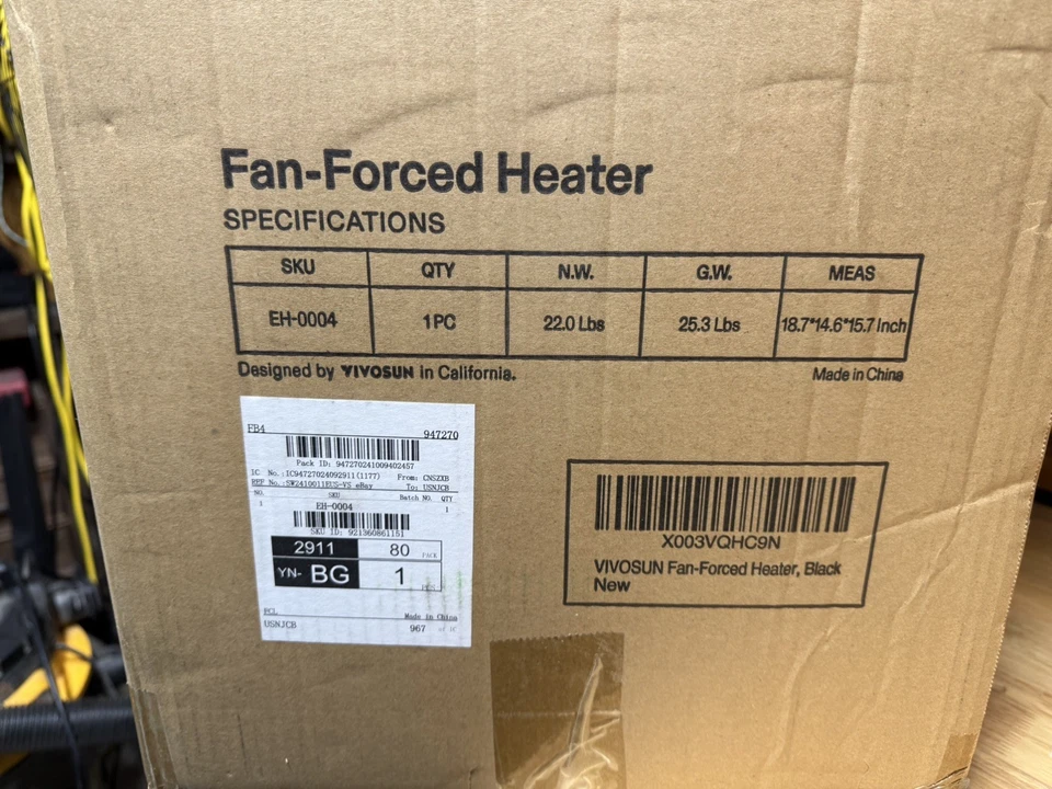 VIVOSUN 8500W Calentador Eléctrico de Garaje Calentador de Techo con Protección Remota contra Sobrecalentamiento Foto 4 de 4