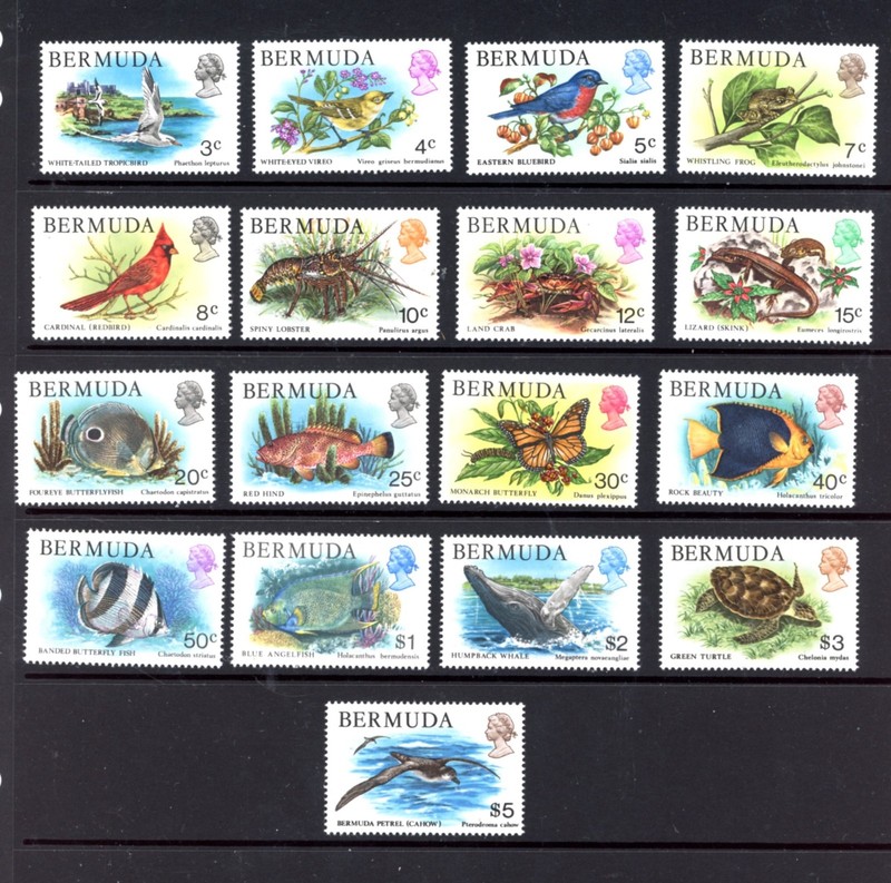BERMUDA--Complete Set Scott #363-#379
