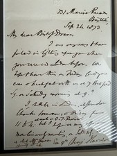 Personal Correspondence Signed By Benjamin Harrison Before Becoming President