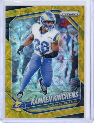 Kamren Kinchens Choice Gold /10: 1st on print!   2025 Prizm Football. Rams DB 
