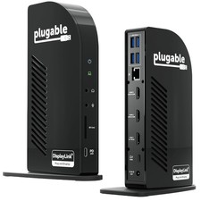 Plugable USB C Triple Monitor Docking Station 13 in 1