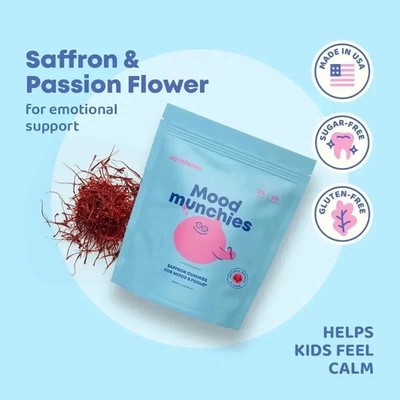 JoySpring Mood Munchies   Saffron Gummies for Mood & Focus-