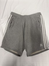 Adidas Originals Shorts Mens XL Gray Trefoil French Terry Classic Essentials