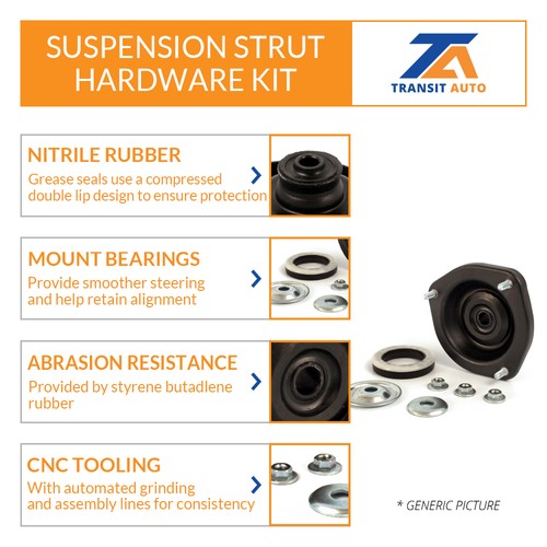 Front Strut TQ Link Kit And Mount For Mazda 3 KSS-107020 - Picture 7 of 11