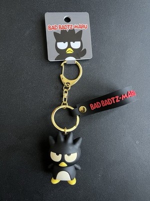 New with Tag Sanrio Bad Badtz-Maru 3D Silicone Figure Toy Keychain 2 Inches