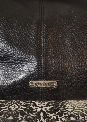 Coach Avery Black Leather Hobo Bag K1380 F23309 - Picture 2 of 11