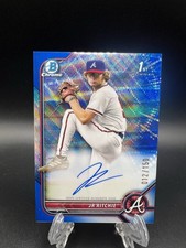 1st Bowman Chrome Auto JR Ritchie /150 Blue Wave Refractor Braves Prospect