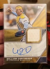 2026 Topps Series 1 William Contreras Auto Relic Brewers Major League Materials