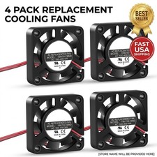 4PCS DC12V Cooling Computer Case Fan 4010 40x40x10mm PC 3D Printer 2Pin US Stock