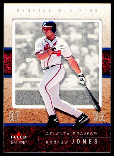 2003 Fleer Genuine Andruw Jones #38 card