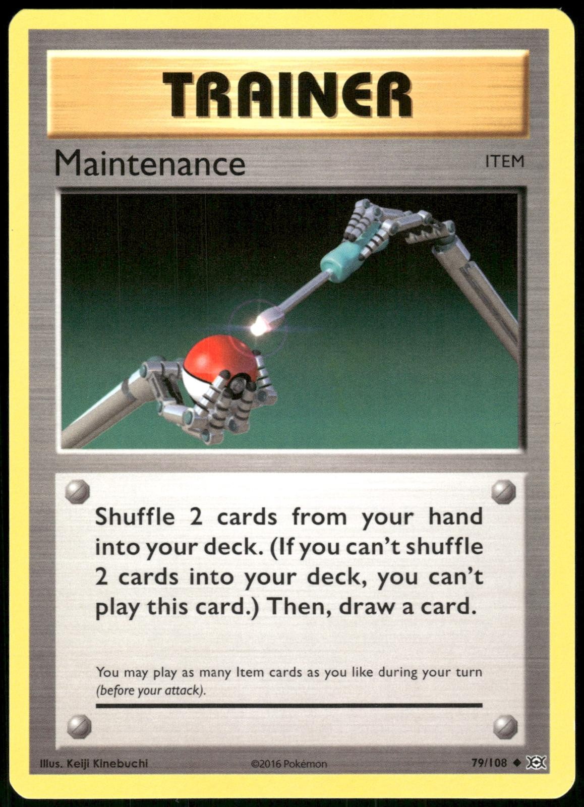 Maintenance 79/108 Evolutions Pokemon Card 2016 Near Mint