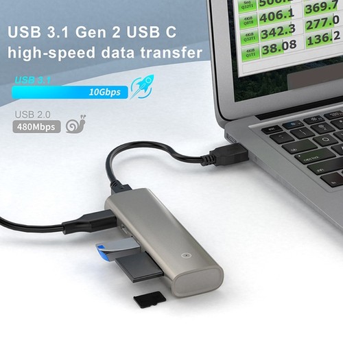 High-speed USB C USB 3.1 Gen2 Hub Adapter 1 to 5 USB C Docking Station Splitter - Picture 5 of 8