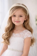 Girls Pearl Communion/flowergirl Headpiece No Veil