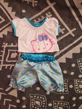 Build-A-Bear Workshop BABW Hello Kitty Clothes Pajamas PJs Sanrio Sleep Set