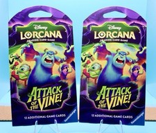 Disney Lorcana TCG: Attack of the Vine Booster Pack Lot Of 2