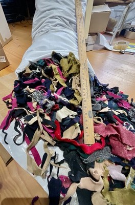 10 Lbs Wool Scrap Shreds From Heavy Wool Coats Various Colors Washed & Hot Dried