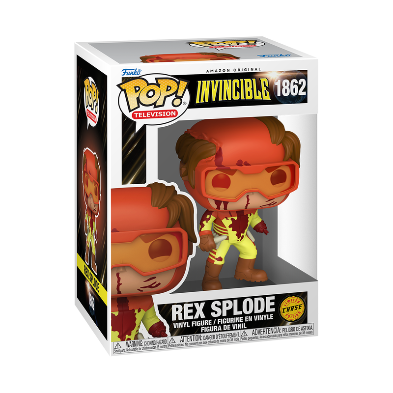 Invincible Rex Splode Funko Pop! Chase #1862 with protector FREE