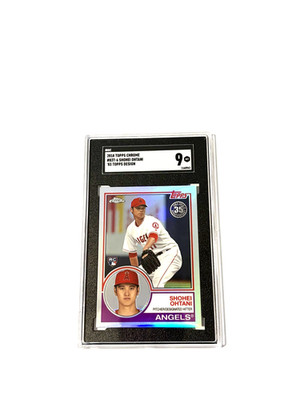 2018 topps chrome 83T-6 Shohei Ohtani '83 Topps Design SGC 9