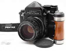 Grip N MINT Pentax 6x7 67 TTL Mirror Up MUP SMC T 105mm f/2.4 Lens From Japan