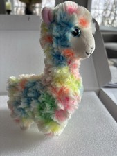 Ty Beanie Babies LOLA the Llama 8" Beanbag Plush Stuffed Animal Toy Glitter Eyes