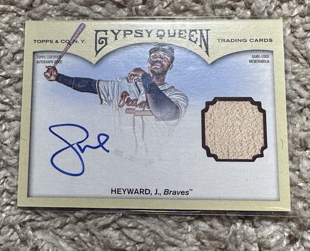 2011 Jason Heyward Topps Gypsy Queen Bat Relic Autograph /25