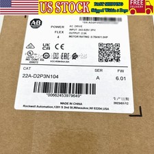 AB 22A-D2P3N104 PowerFlex 4 0.75 kW 1 HP AC Drive New Factory Sealed US Free Tax