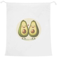 Image of 'Two Avocados in Love' Laundry / Washing / Storage Bag (LB00036213)