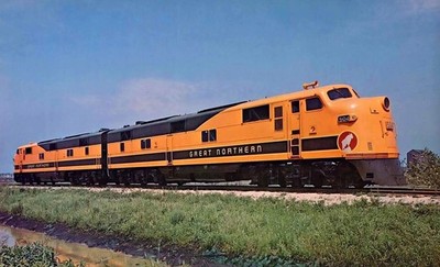 Great Northern EMD E7A diesel passenger locomotive, Photo 8.5x11 Reprint