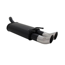 Novus Sportauspuff für Opel Corsa B 2x76mm DTM Endschalldämpfer mit ABE