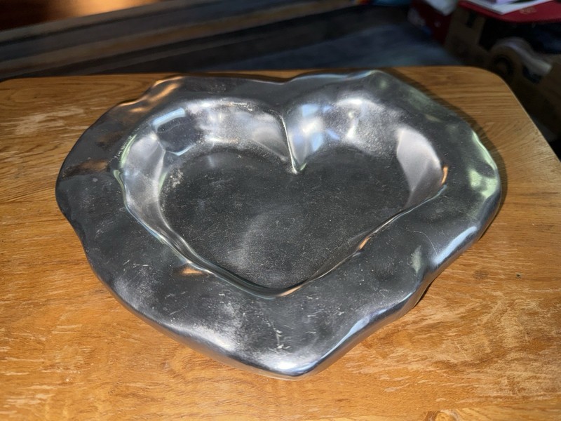 BEATRIZ BALL-Heart Shaped-Silver Toned Dish 10"
