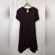 Anthropologie Melanie Knit Dress Dolan Left Coast Women's M Plum Beach Vacation