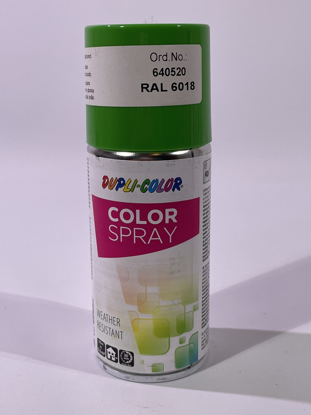 Dupli-Color 640520 Spray de pintura Color-Spray amarillo verde barniz de colores brillante 150 ml