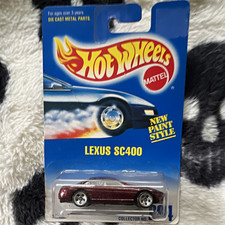 Hot Wheels 1994 Lexus SC400 Burgundy 1:64 Diecast Hot Wheels Blue Card Unopened