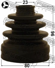 FEBEST 2007-2013 Nissan X-Trail Boot Inner CV Joint Kit 80X96X23 0215-JJ10ET