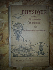 physique classe de 4ème LIGEL éditions 1956