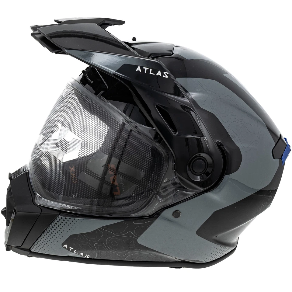 Open-Box.CKX Atlas Casco de Motocicleta Escudo Único Liberación Rápida Proclip SDP Foto 3 de 4