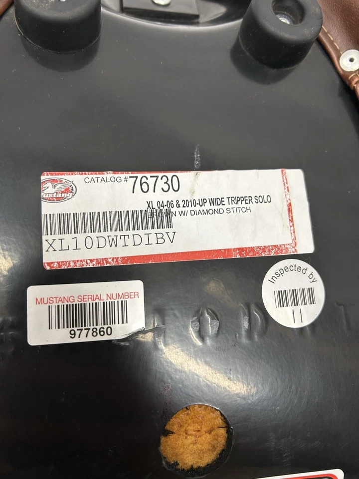 Assento solo marrom desgastado largo tripper diamante HARLEY DAVIDSON SPORTSTER XL A3 - Imagem 3 de 4